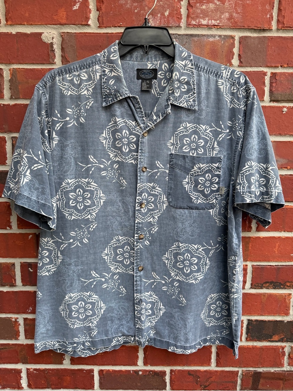 Vintage Pacific Coast Highway Men’s L Short Sleeve Button Up Hawaiian Shirt P3
